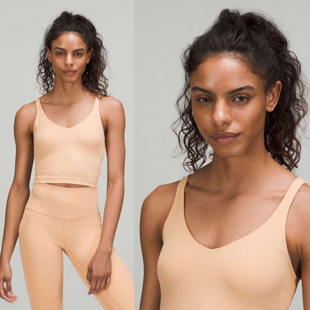Lululemon Tan Align Crop Tank Top Size 4 - 2818